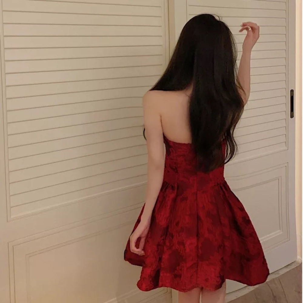 Shoulder Printed Party Sexy Dress